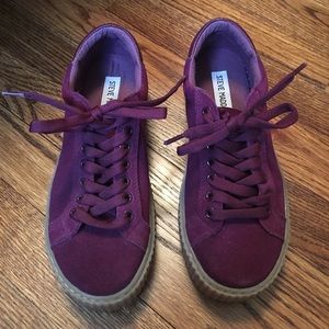 Suede Steve Madden Platform Sneakers